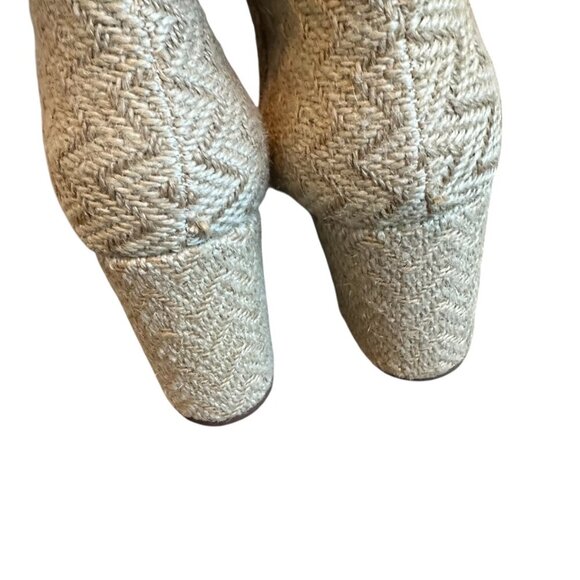 Band of Gypsies Andrea Ankle Booties Boots Block Heel Jute Textured Size 9.5 - Picture 10 of 12